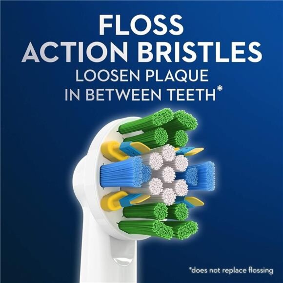 Oral-B Floss Action Replacement Brush Heads for an Oral-B Electric Toothbrush, - Picture 3 of 8